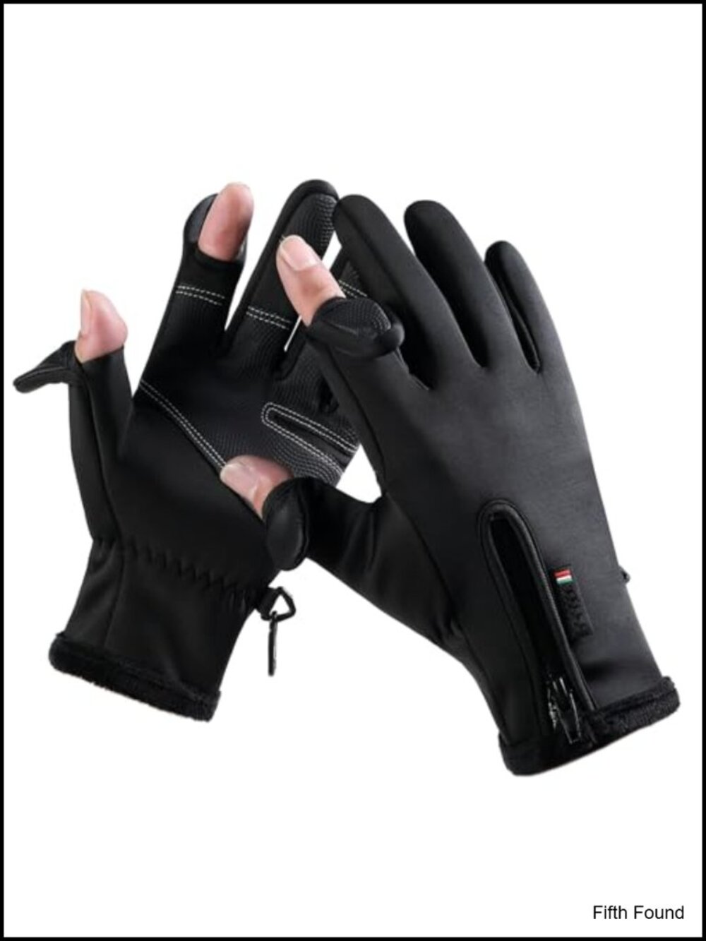 Winter Gloves with Removable Fingertips Touchscreen Cycling Running Mens Womens